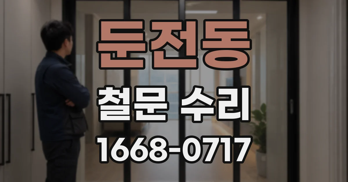 둔전동 철문 수리