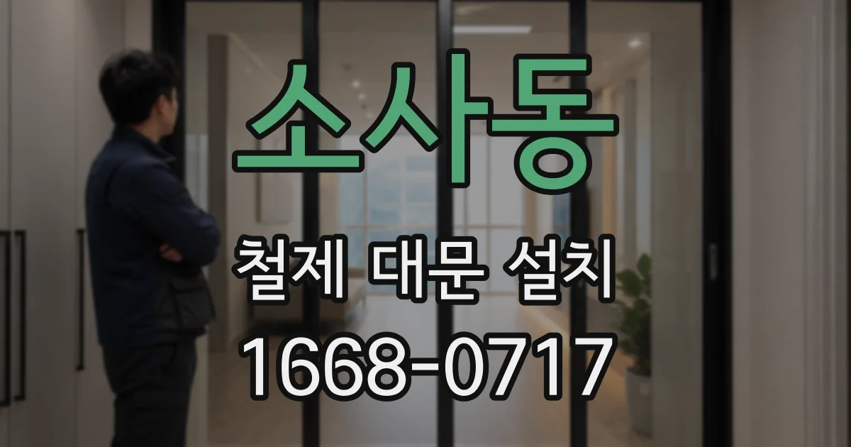 소사동 철제 대문 설치