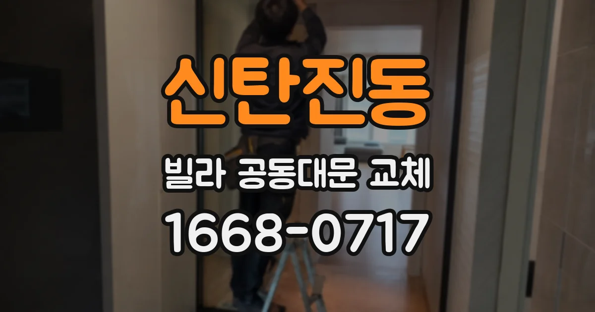 신탄진동 빌라 공동대문 교체