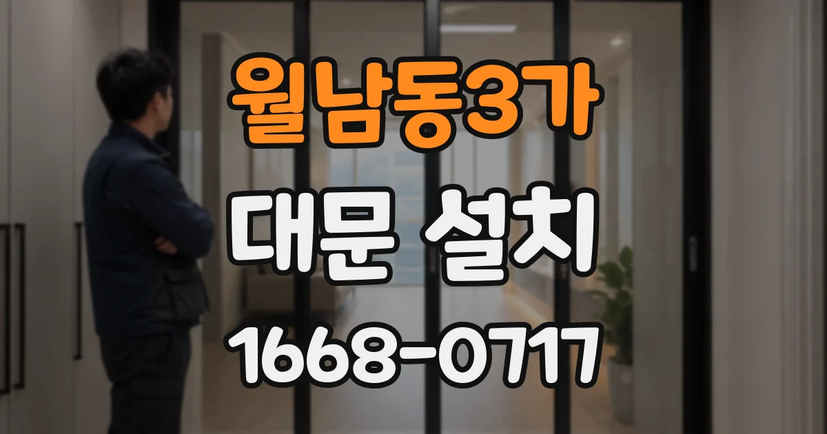 월남동3가 대문 설치