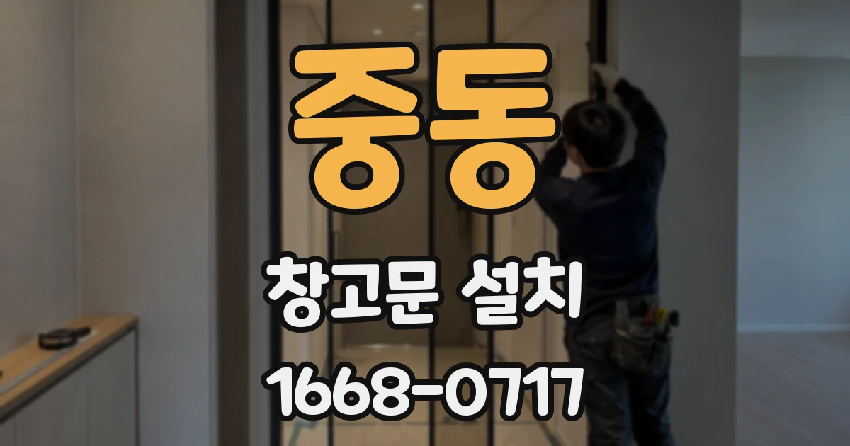 중동 창고문 설치