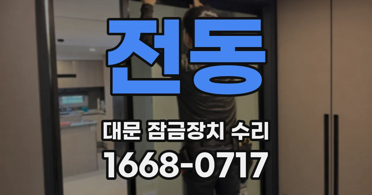전동 대문 잠금장치 수리