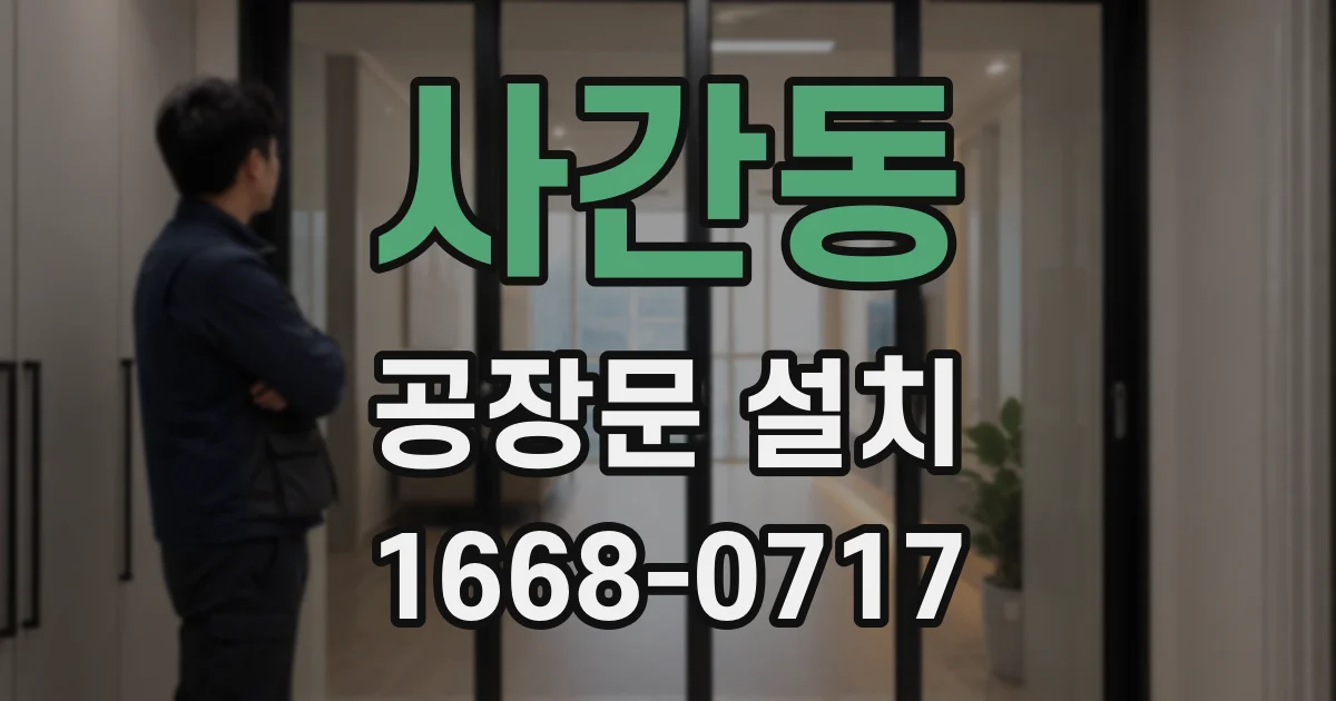 사간동 공장문 설치