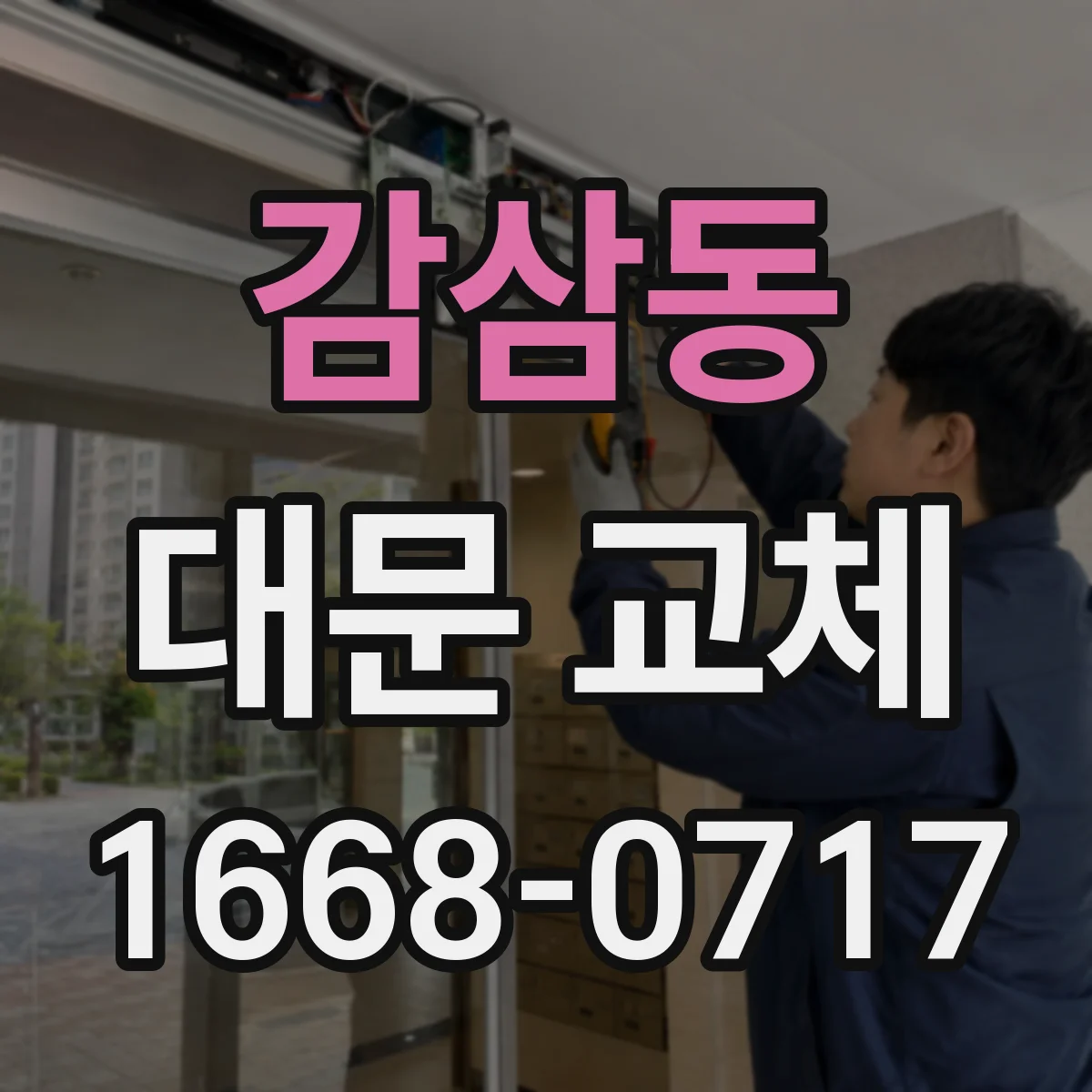 감삼동 대문 교체