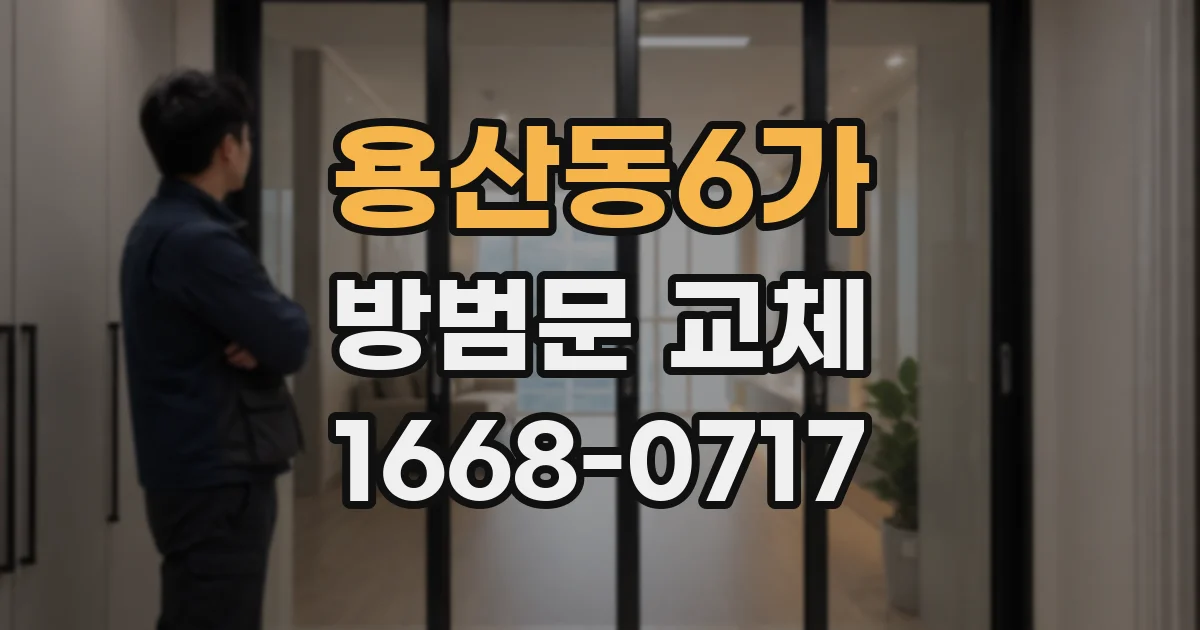 용산동6가 방범문 교체