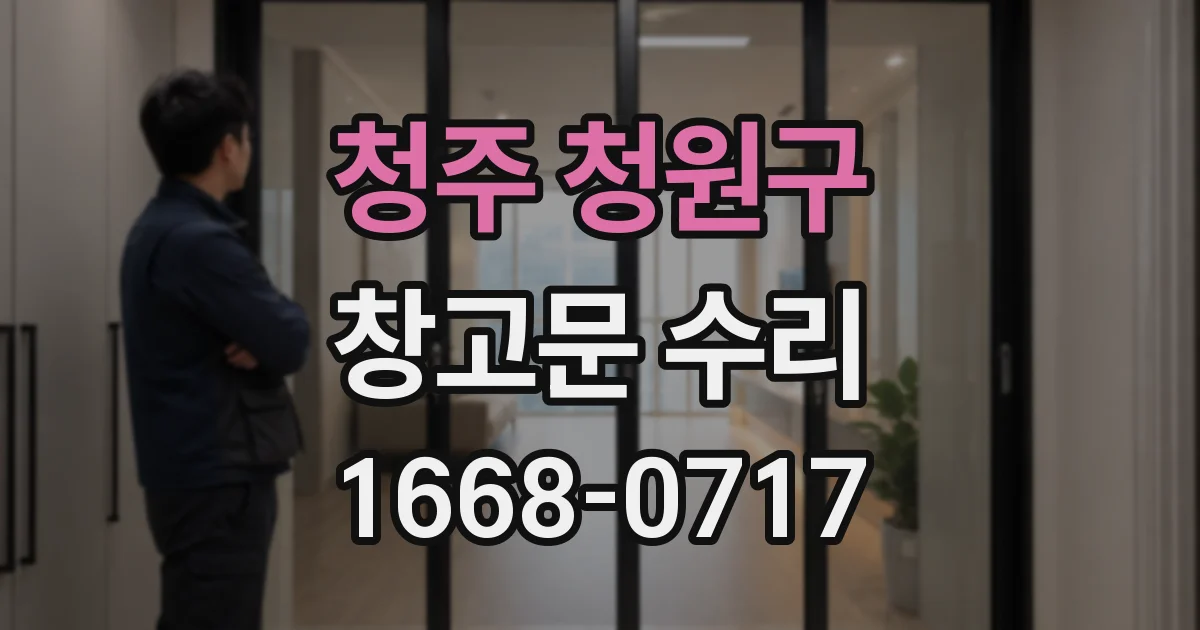 청주 청원구 창고문 수리