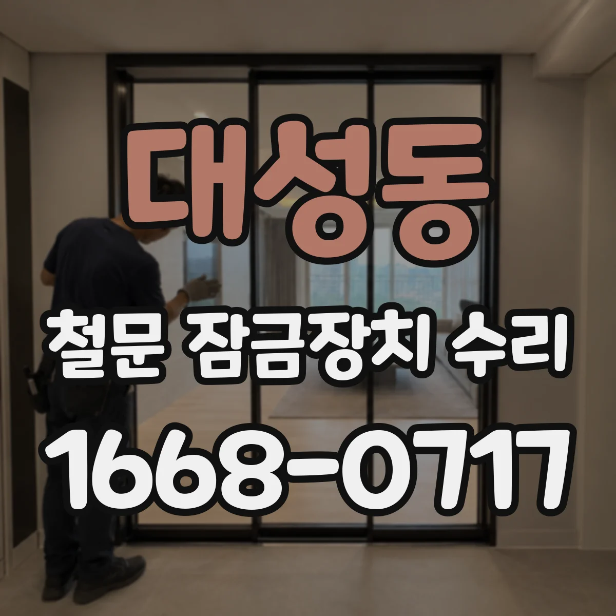 대성동 철문 잠금장치 수리