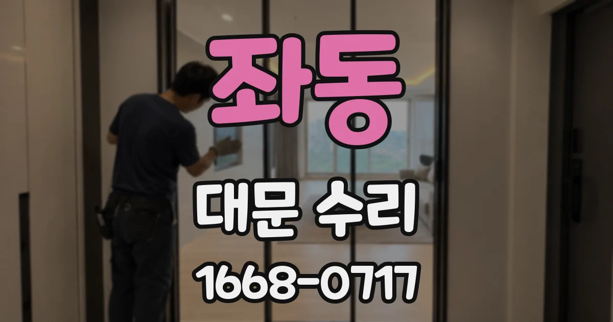 좌동 대문 수리