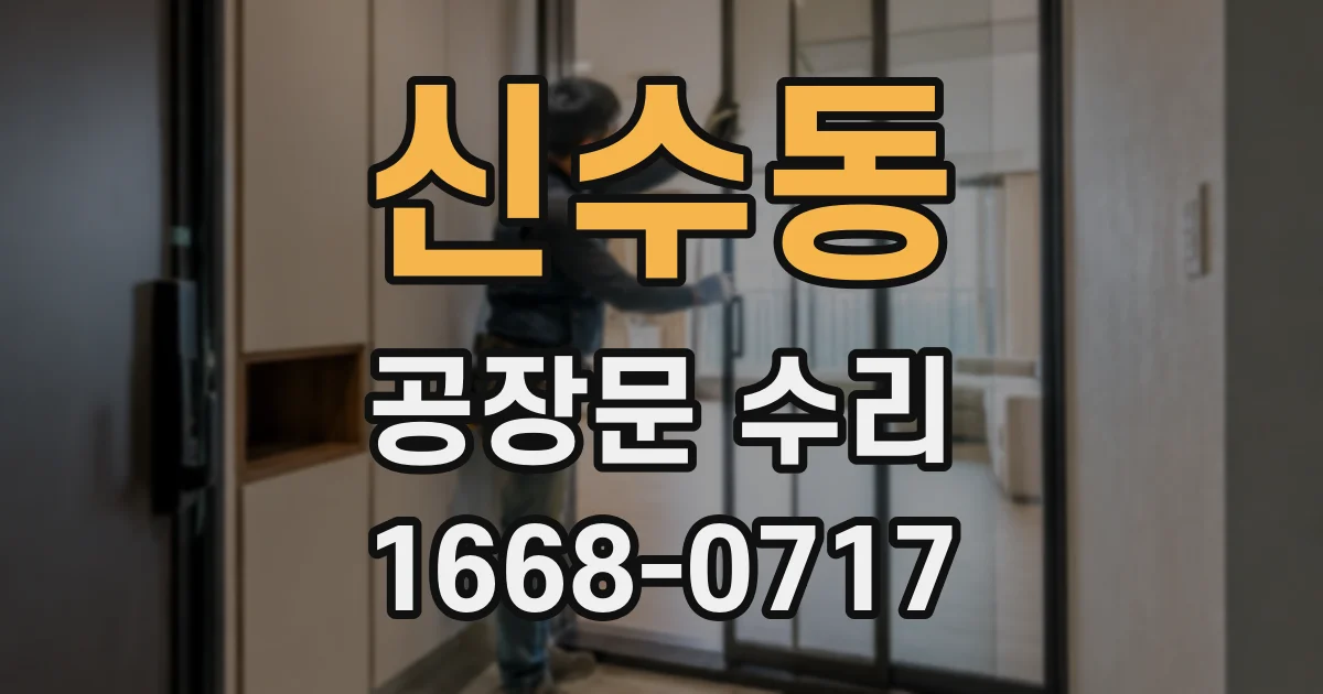 신수동 공장문 수리