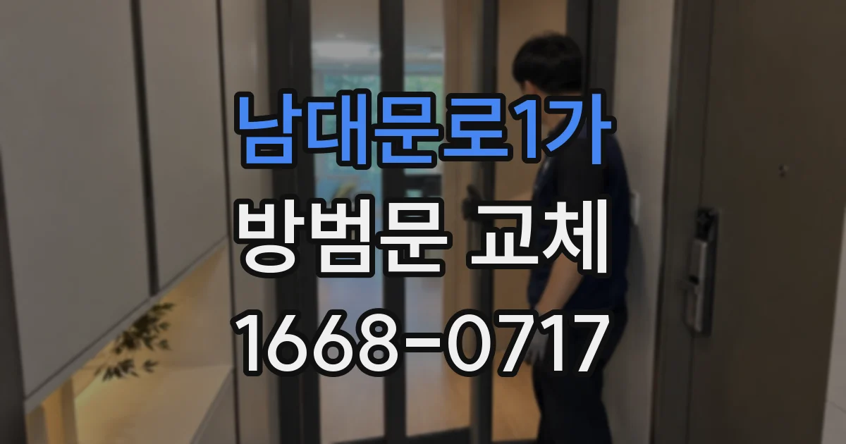 남대문로1가 방범문 교체