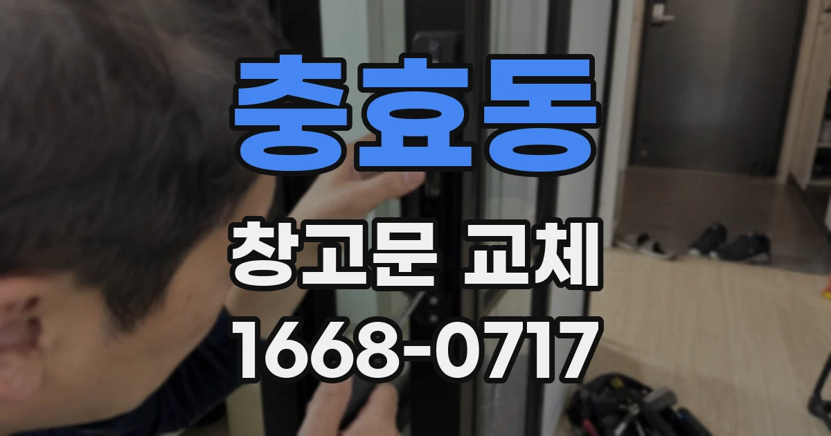 충효동 창고문 교체