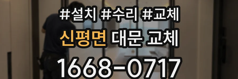 신평면 대문 교체