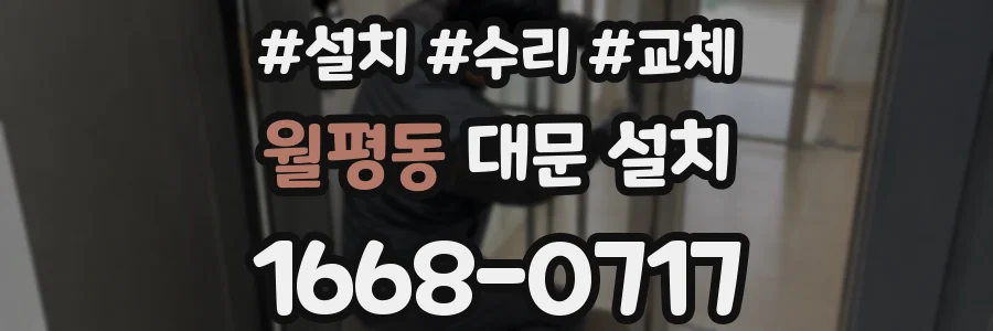 월평동 대문 설치