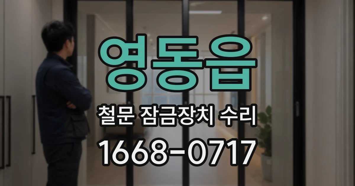 영동읍 철문 잠금장치 수리