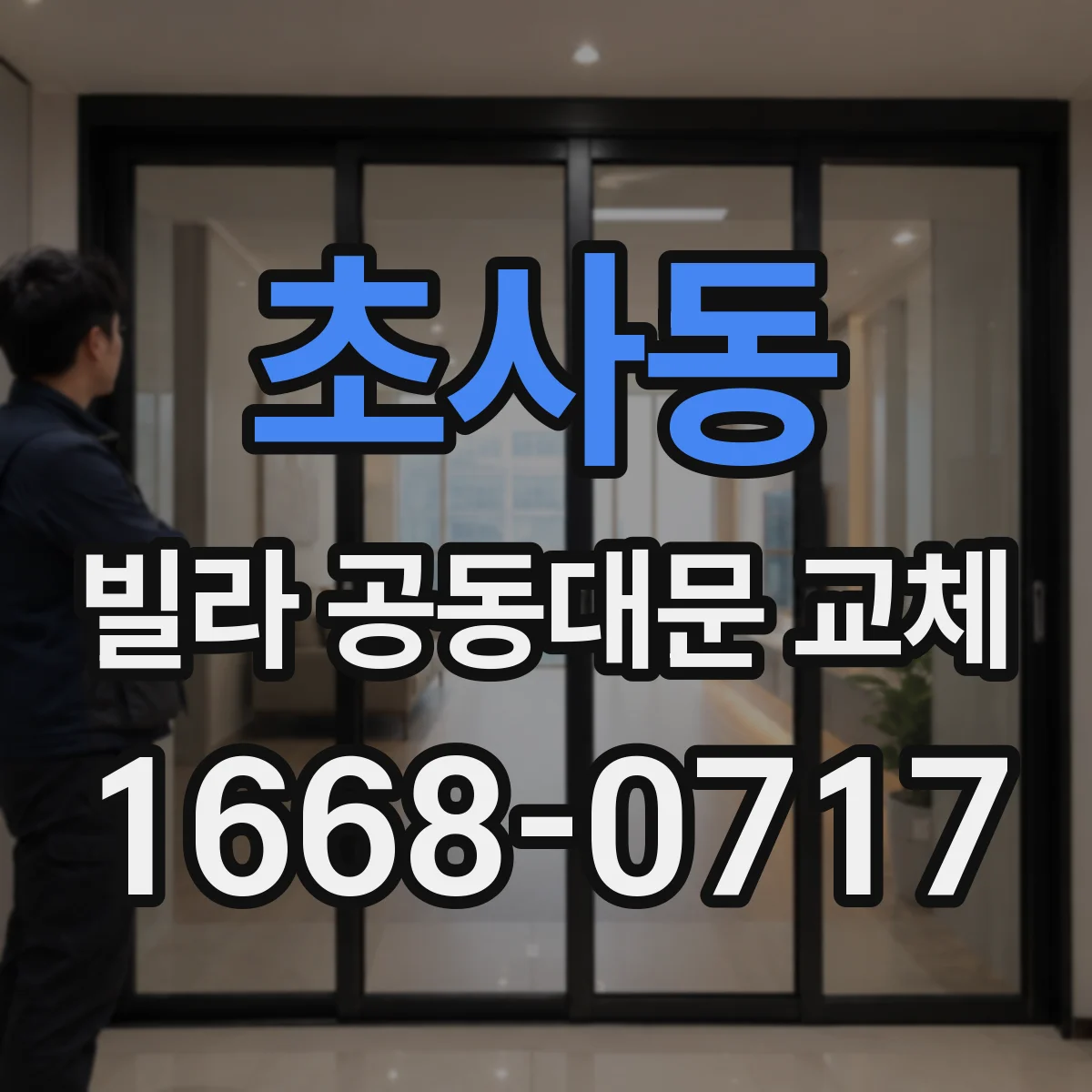 초사동 빌라 공동대문 교체