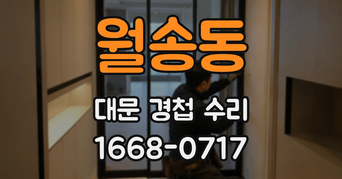 월송동 대문 경첩 수리