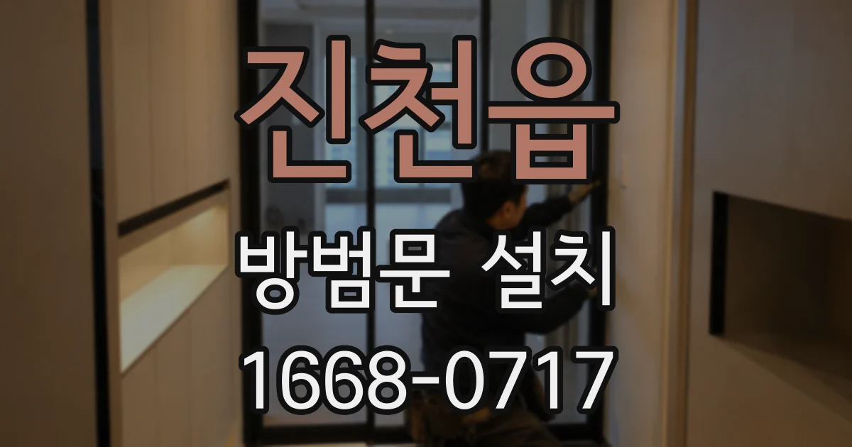 진천읍 방범문 설치