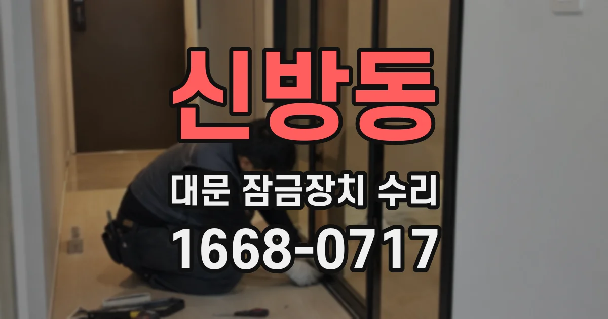 신방동 대문 잠금장치 수리
