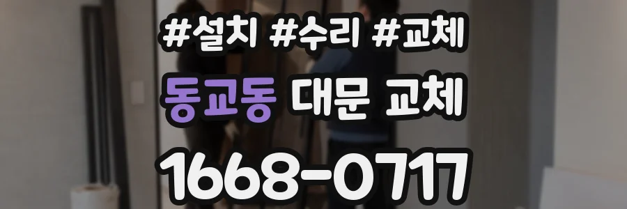동교동 대문 교체