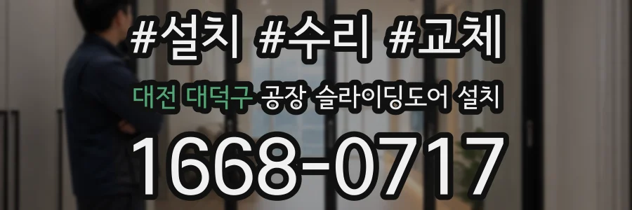 대전 대덕구 공장 슬라이딩도어 설치