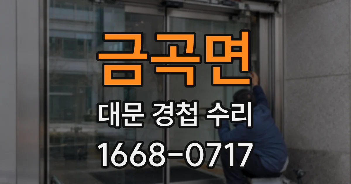 금곡면 대문 경첩 수리
