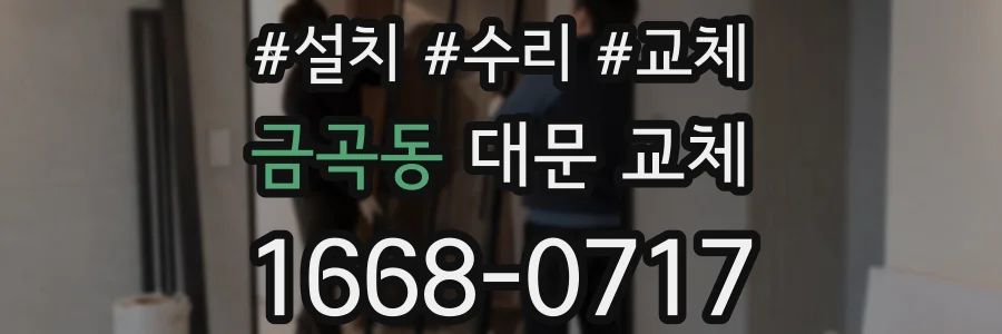 금곡동 대문 교체