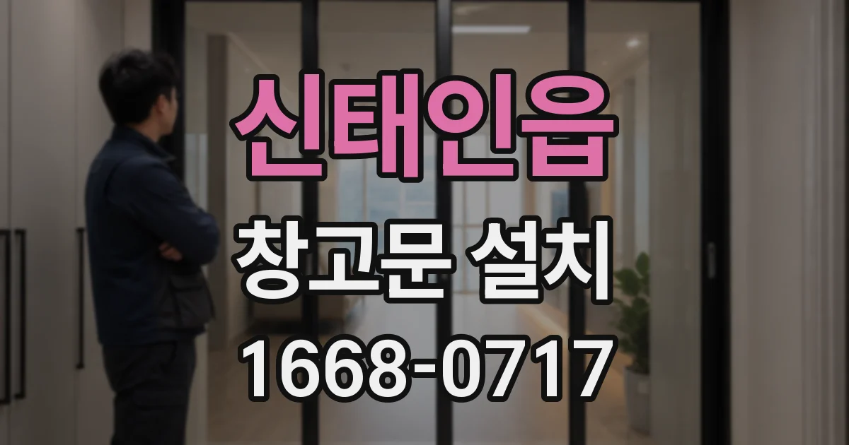 신태인읍 창고문 설치