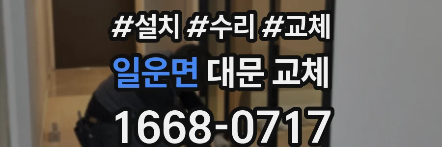 일운면 대문 교체