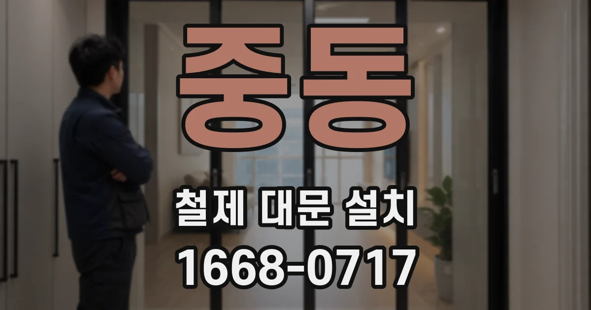 중동 철제 대문 설치