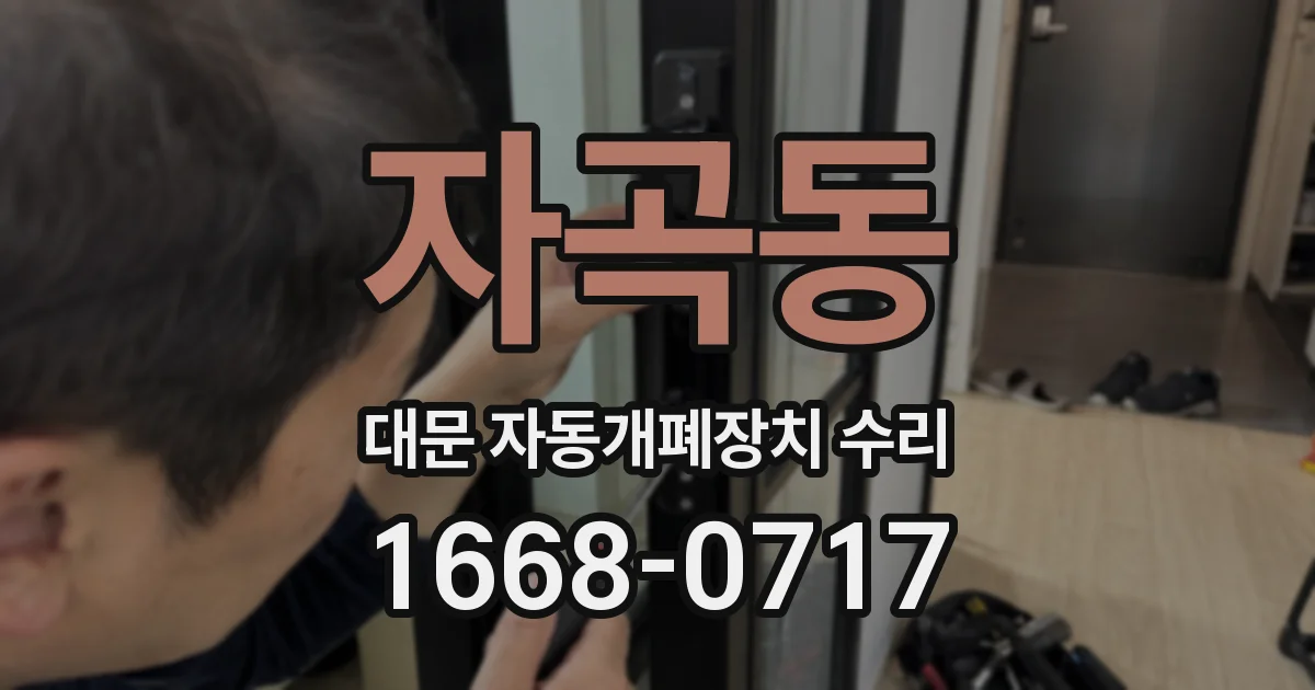 자곡동 대문 자동개폐장치 수리