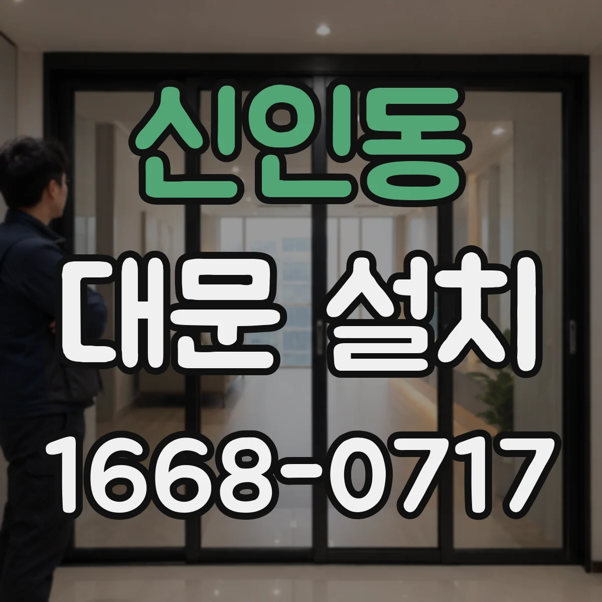 신인동 대문 설치