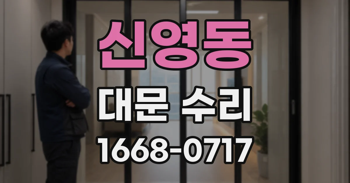 신영동 대문 수리