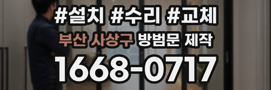 부산 사상구 방범문 제작