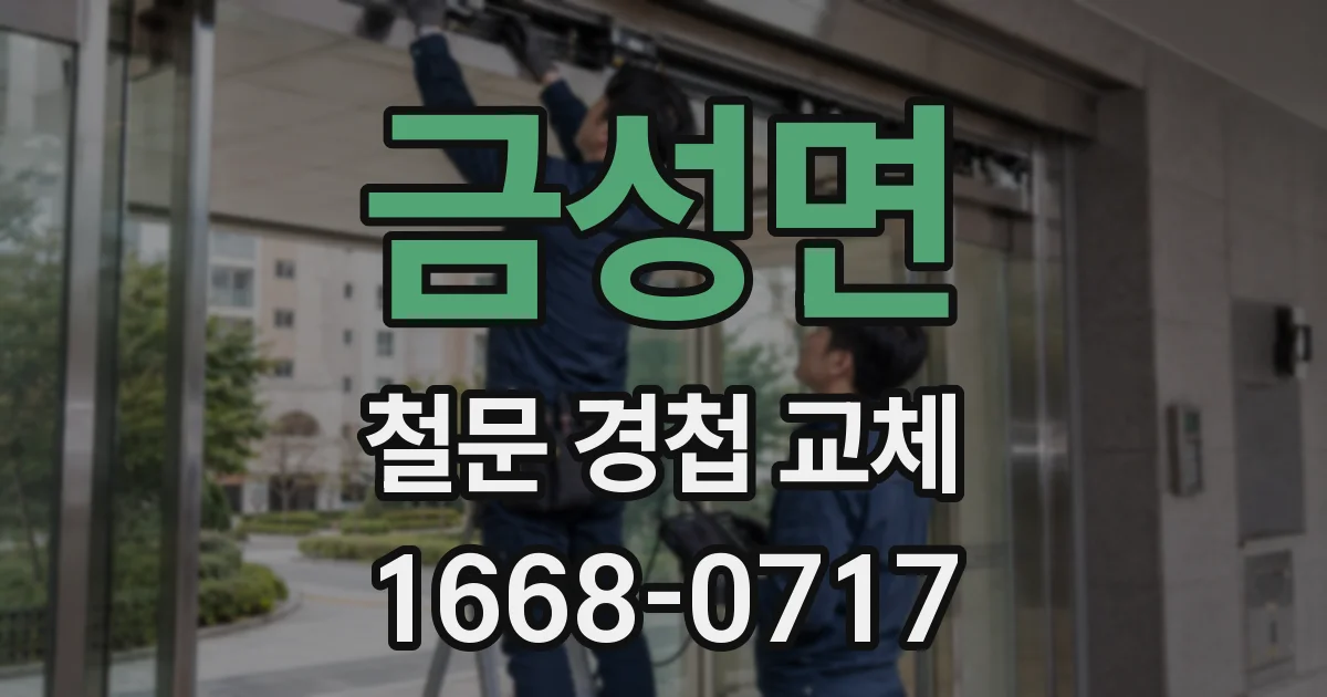 금성면 철문 경첩 교체