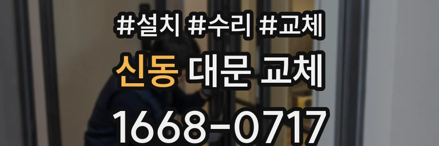 신동 대문 교체