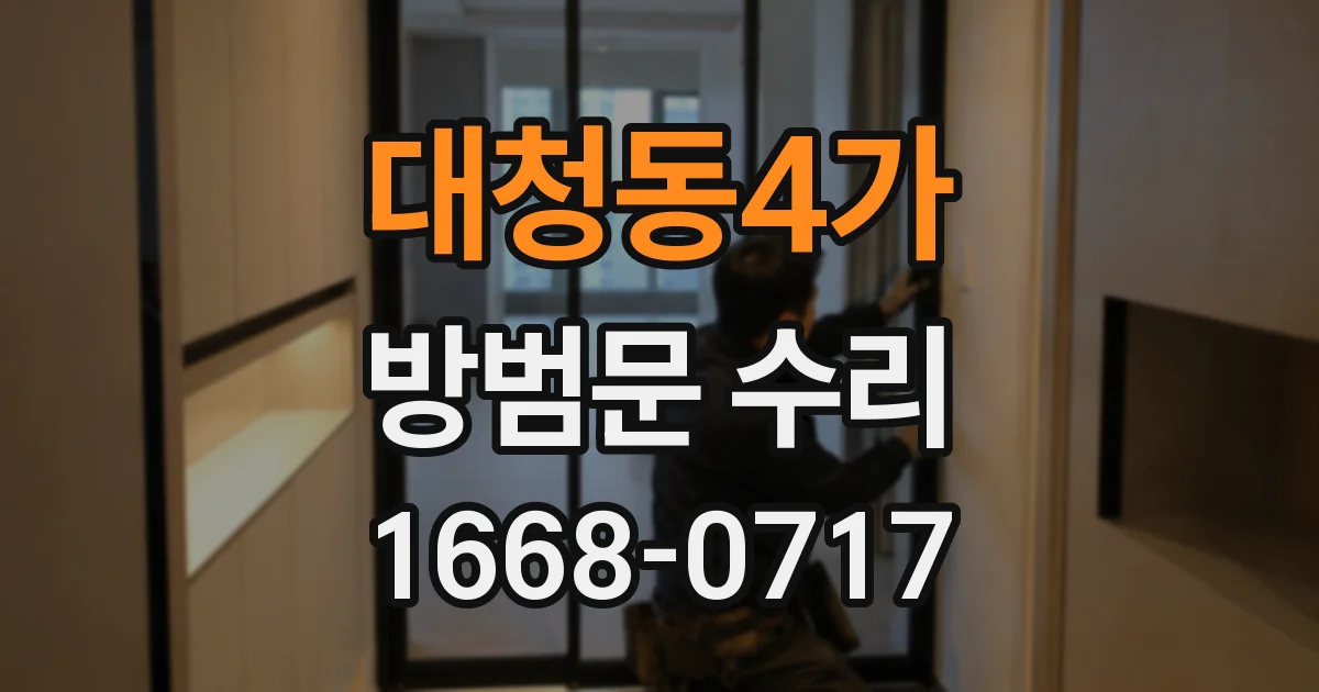 대청동4가 방범문 수리