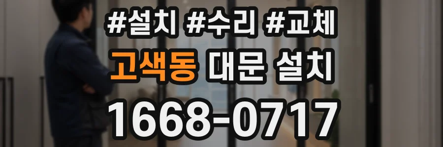 고색동 대문 설치