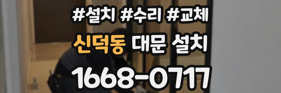 신덕동 대문 설치