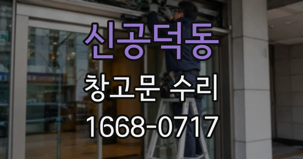 신공덕동 창고문 수리