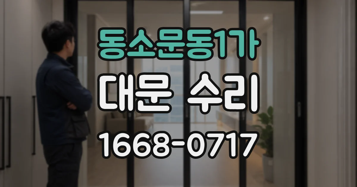 동소문동1가 대문 수리