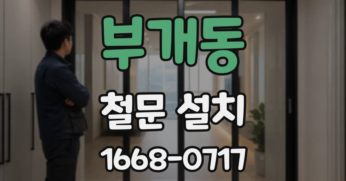 부개동 철문 설치