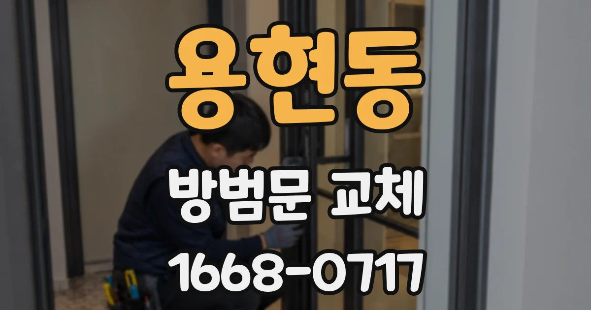 용현동 방범문 교체