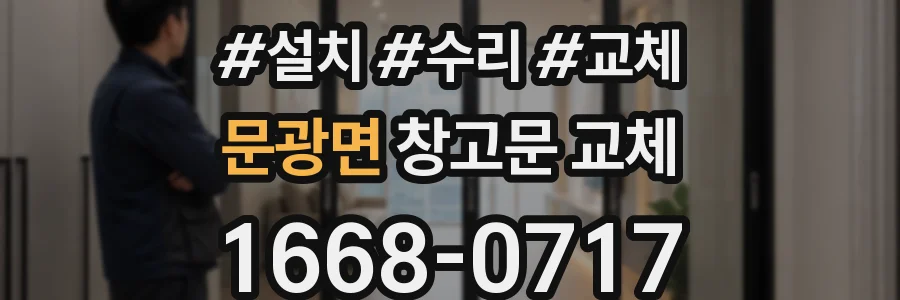 문광면 창고문 교체