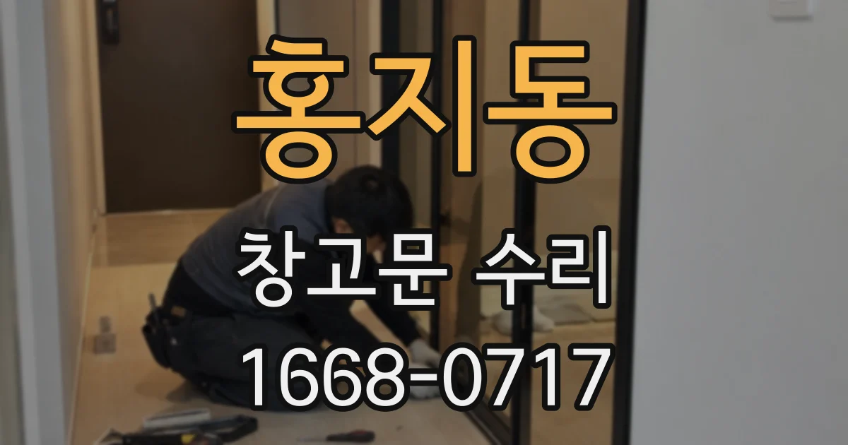 홍지동 창고문 수리