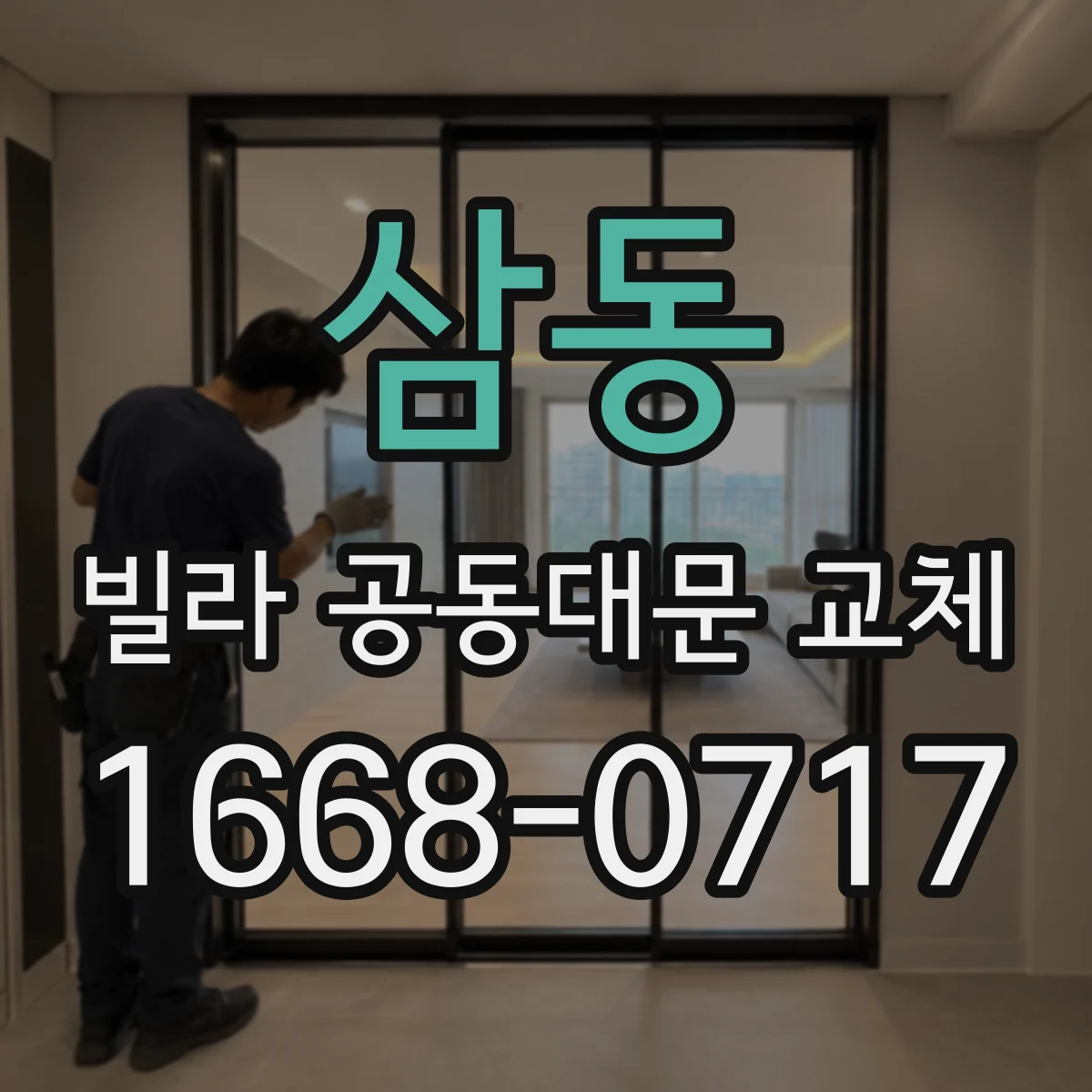 삼동 빌라 공동대문 교체