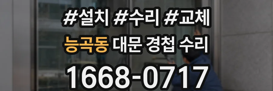 능곡동 대문 경첩 수리
