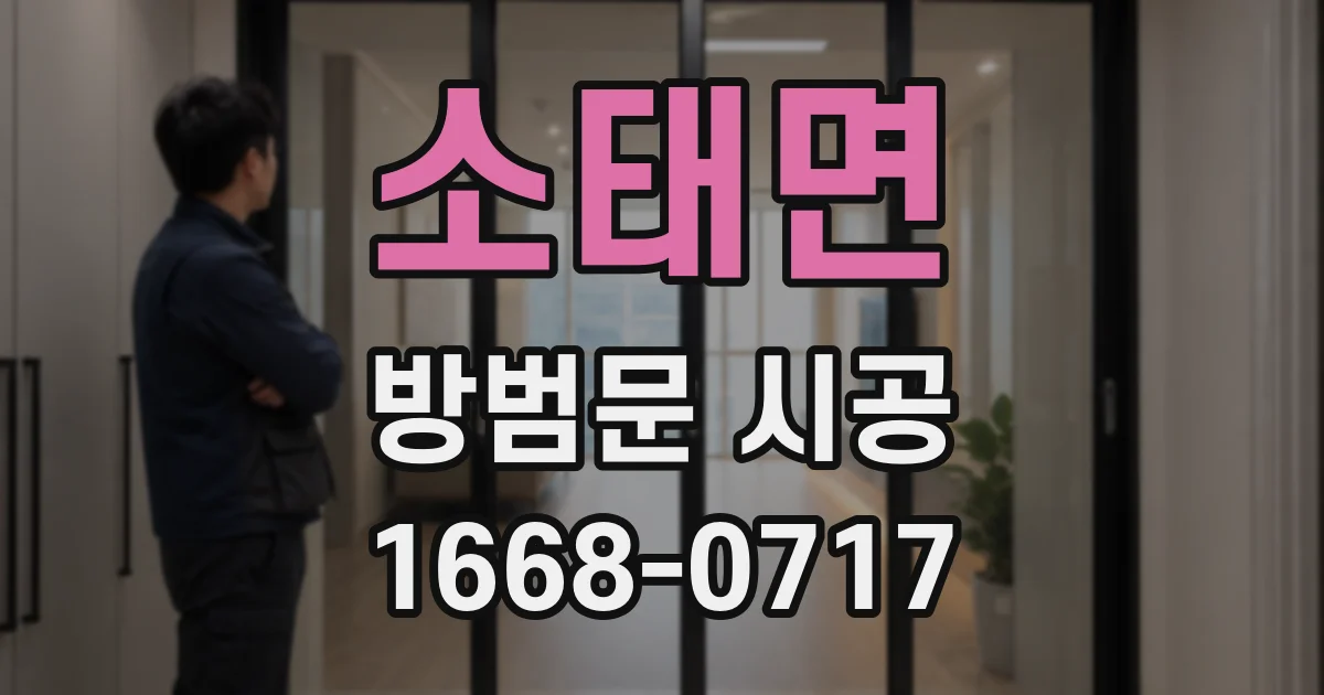 소태면 방범문 시공