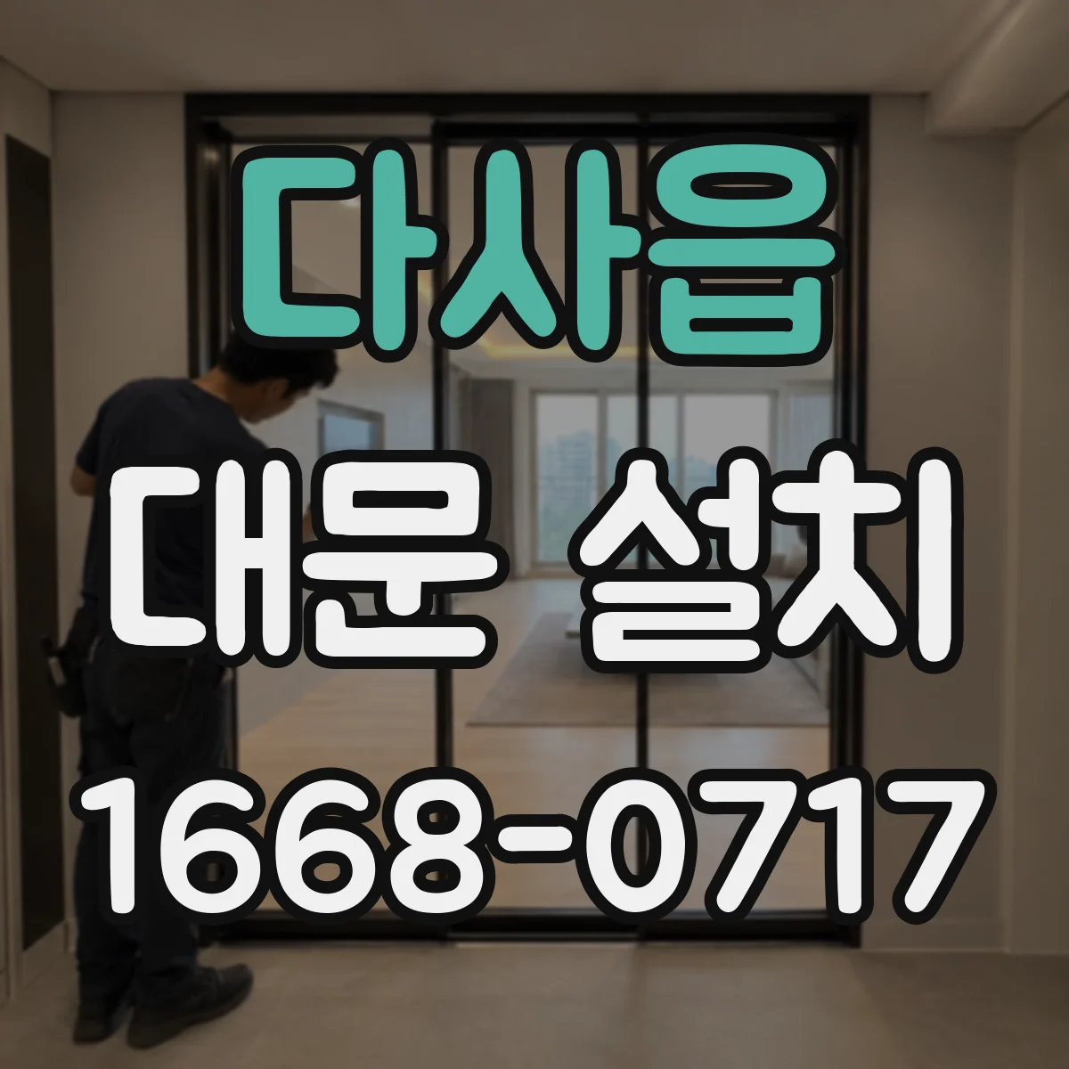 다사읍 대문 설치