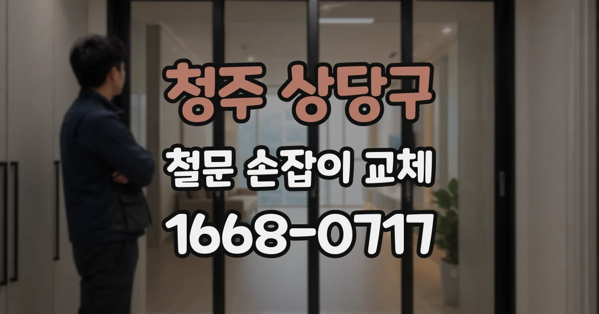 청주 상당구 철문 손잡이 교체
