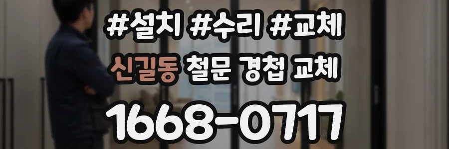 신길동 철문 경첩 교체
